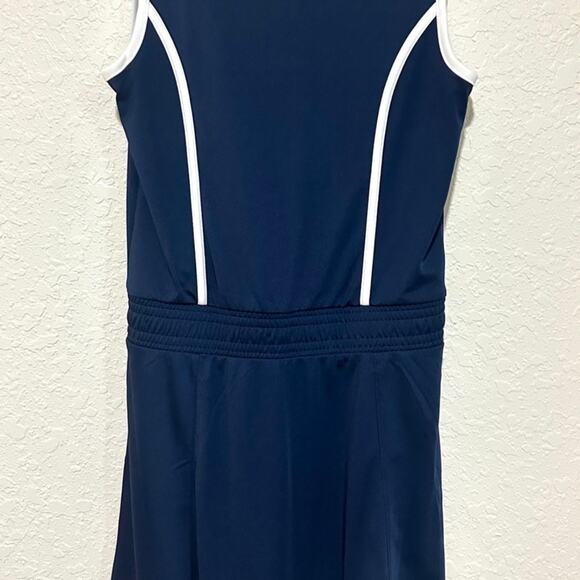 Callaway Ladies Large Opti Dri Navy Sleeveless Golf Dress NWT - Picture 3 of 5